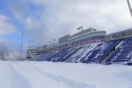 O Laura inclui dois estádios isolados, cada um com suas zonas de largada e de chegada / Foto: Divulgação Sochi 2014
